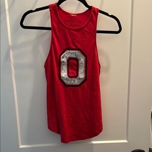 PINK OSU Ohio State sequin tank